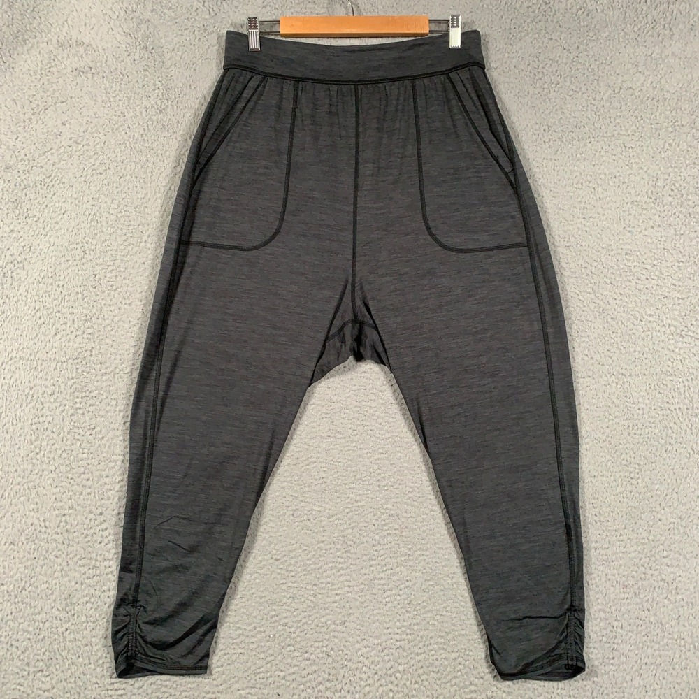 Free People FP Movement Harem Pant Womens Medium Gray Heather Jogger Drop Crotch